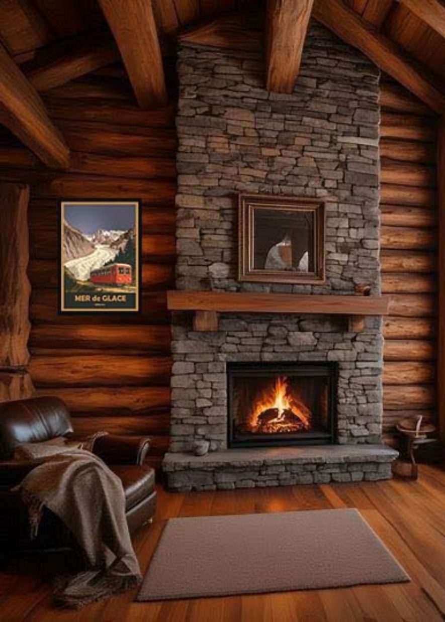 Affiche vintage Mer de Glace