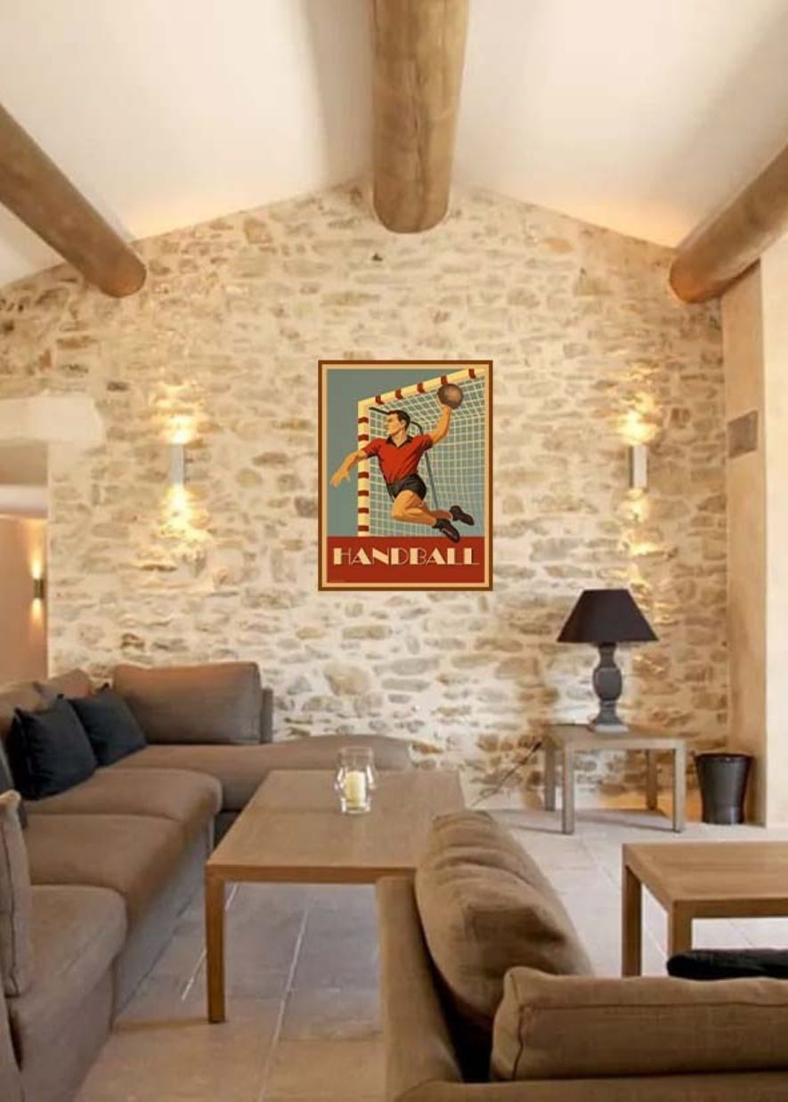 Affiche vintage Handball