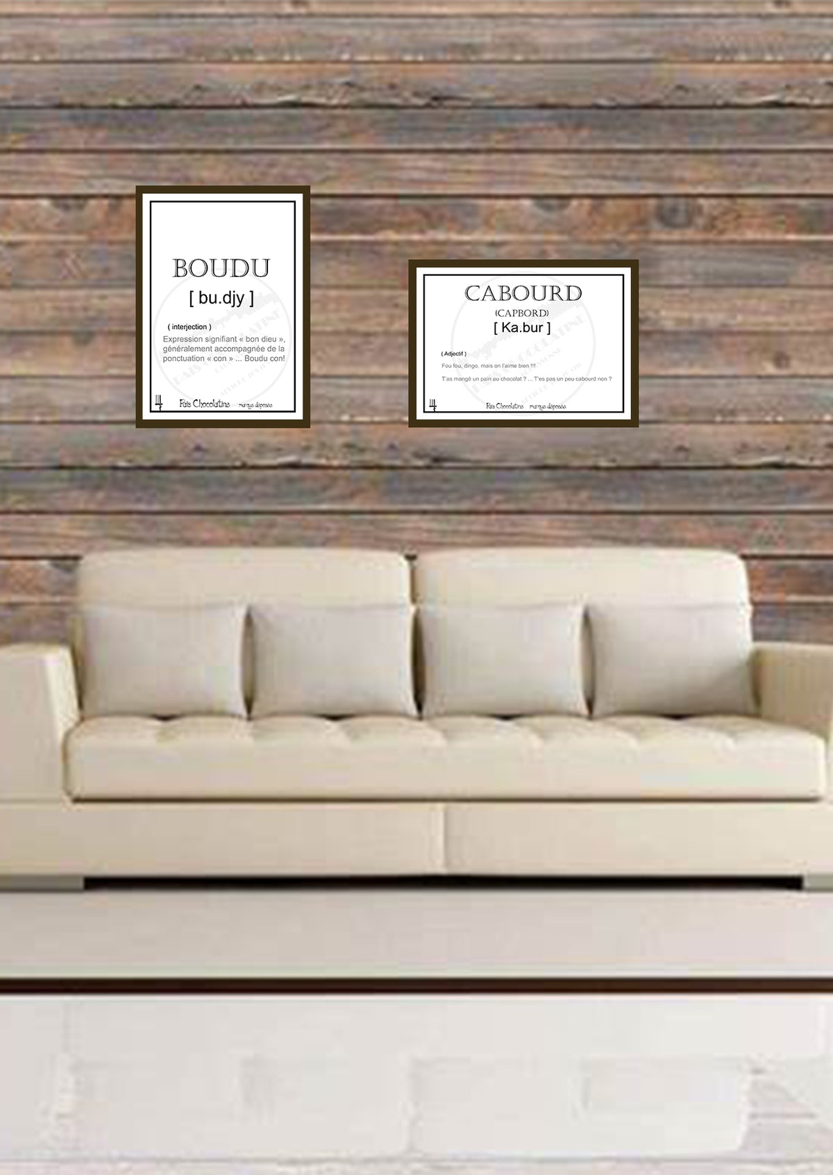 Poster rétro Boudu – expression occitane – Pais Chocolatine