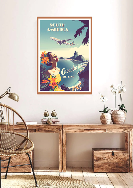 affiche-leucate-carcassonne-poster-tableaux-tableau-colorés-affiche carcassonne-poster carcassonne-decoration-orange-maison-salon