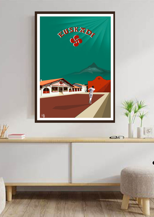 affiche-leucate-carcassonne-poster-tableaux-tableau-colorés-affiche carcassonne-poster carcassonne-decoration-orange-maison-salon