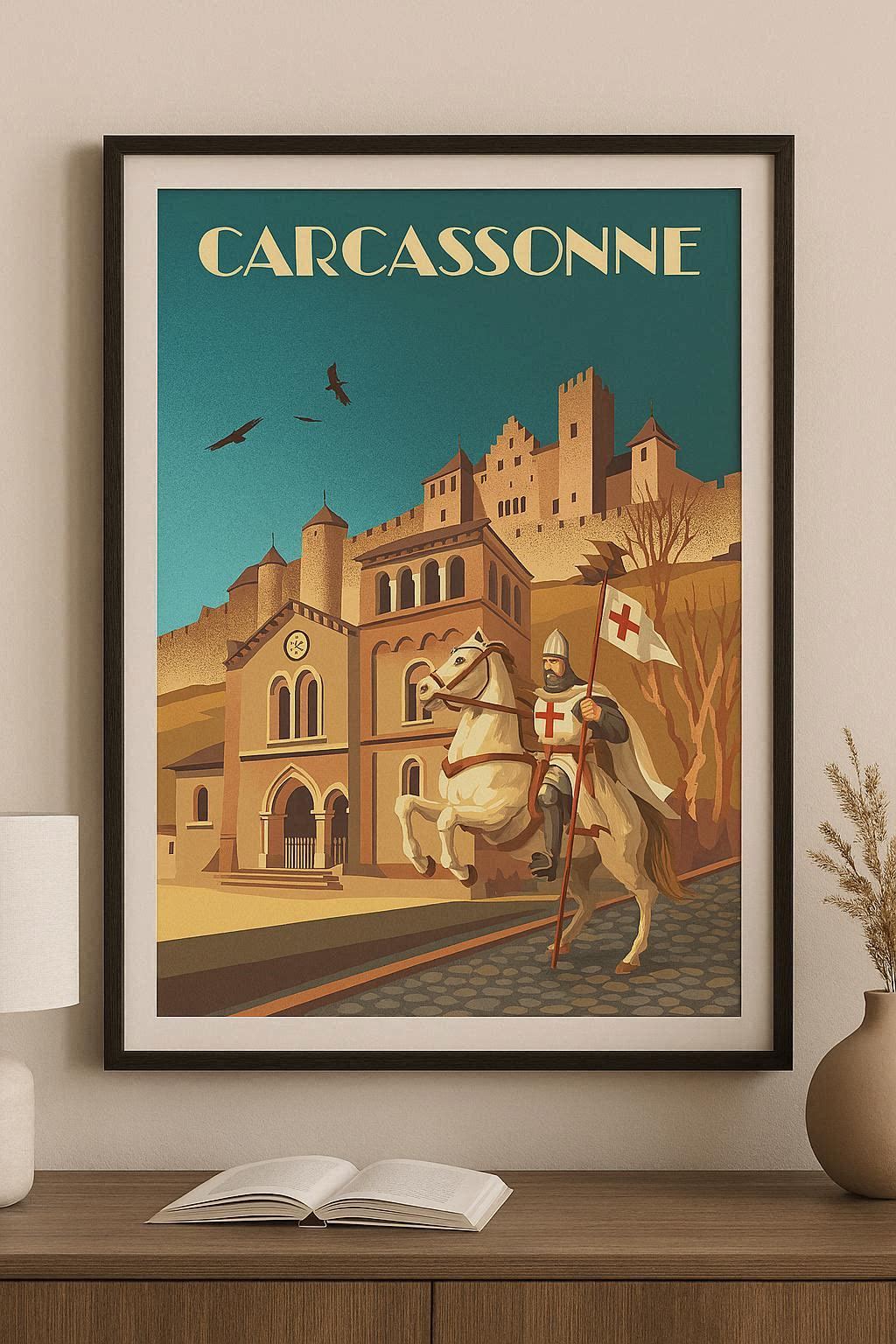 Affiche vintage Carcassonne