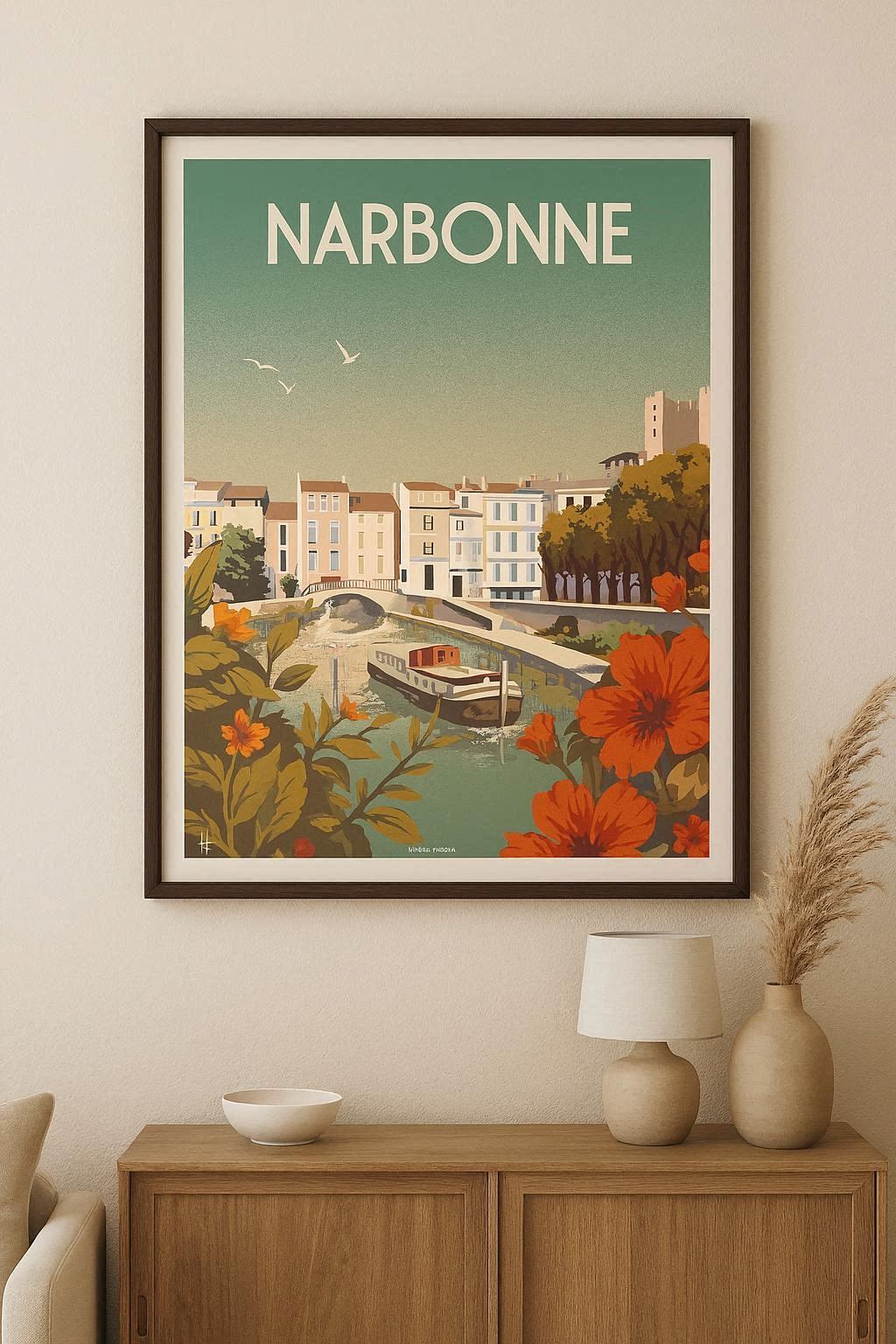 Affiche vintage Narbonne