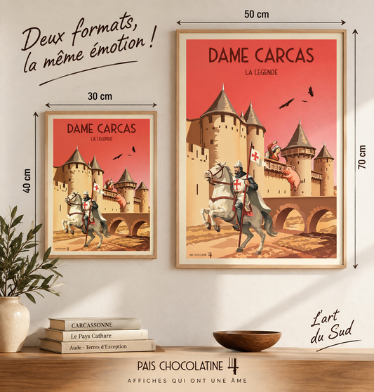 Les tailles officielles de nos affiches Pais Chocolatine