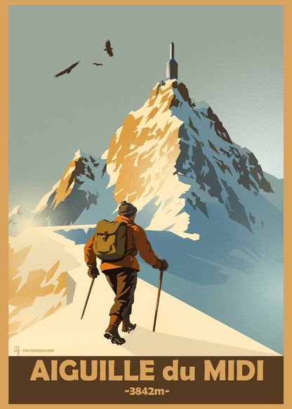 Affiche vintage Aiguille du Midi