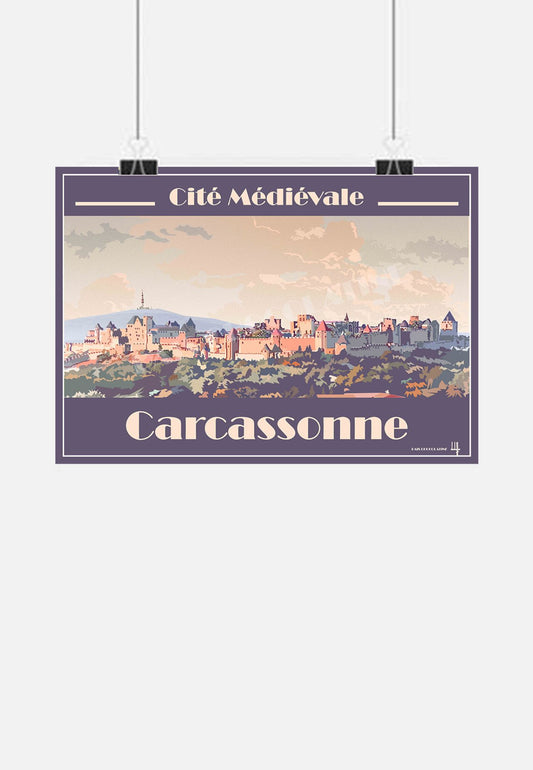 Carcassonne – Un voyage dans le temps suspendu sur vos murs