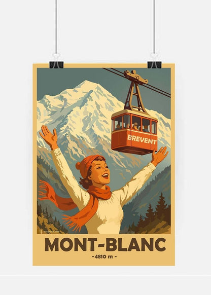 Affiche vintage Mont-Blanc