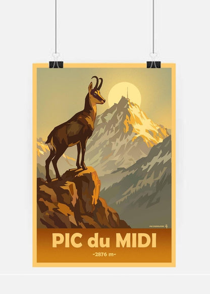 Affiche vintage Pic du Midi