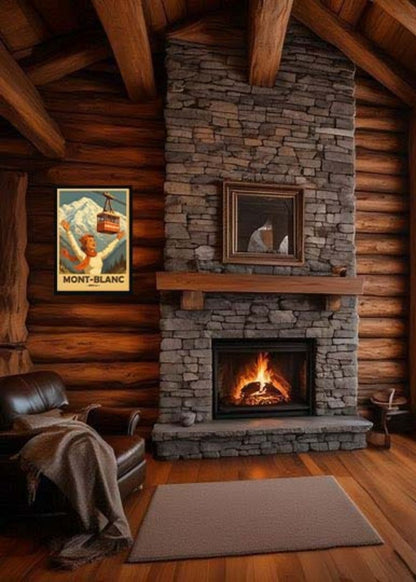 Affiche vintage Mont-Blanc