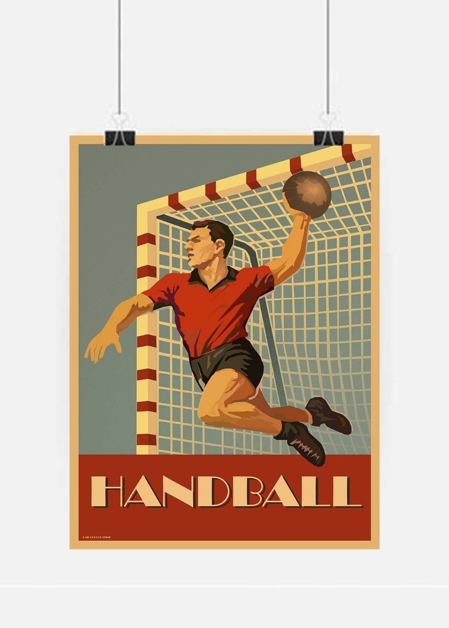 Affiche vintage Handball