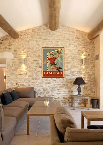 Affiche vintage Handball
