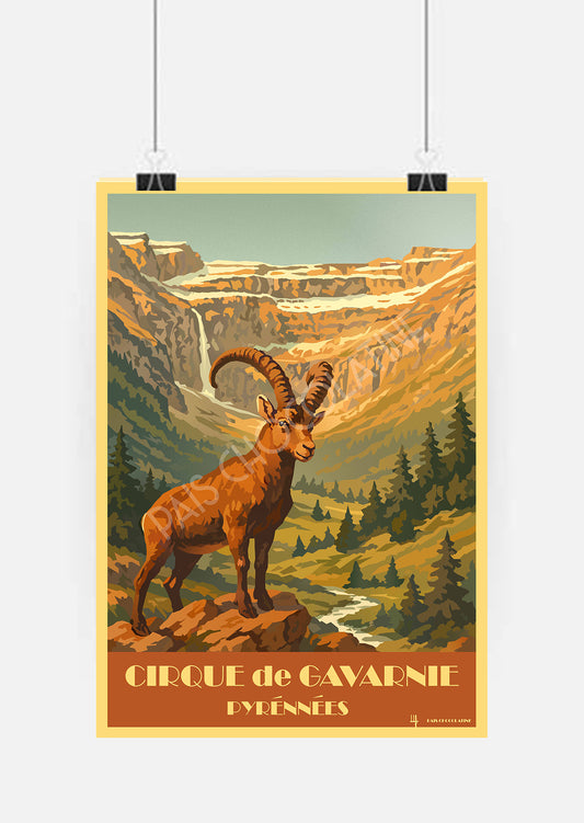 Affiche Cirque de Gavarnie – Pyrénées