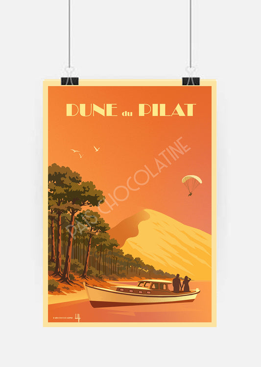 Affiche Dune du Pilat – Évasion sur le Bassin d’Arcachon