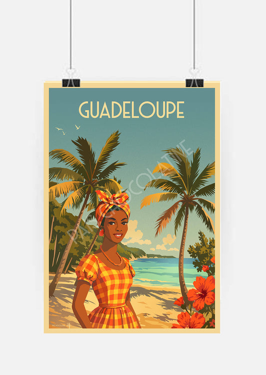 Affiche vintage Guadeloupe