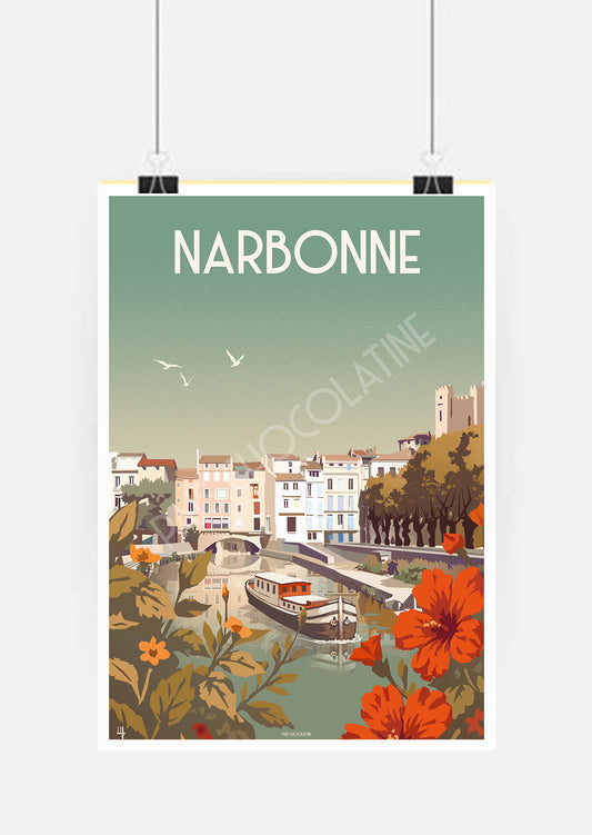Affiche vintage Narbonne
