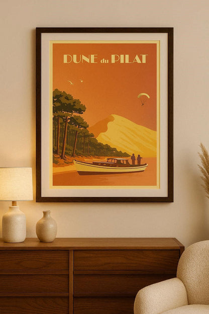 Affiche Dune du Pilat – Évasion sur le Bassin d’Arcachon
