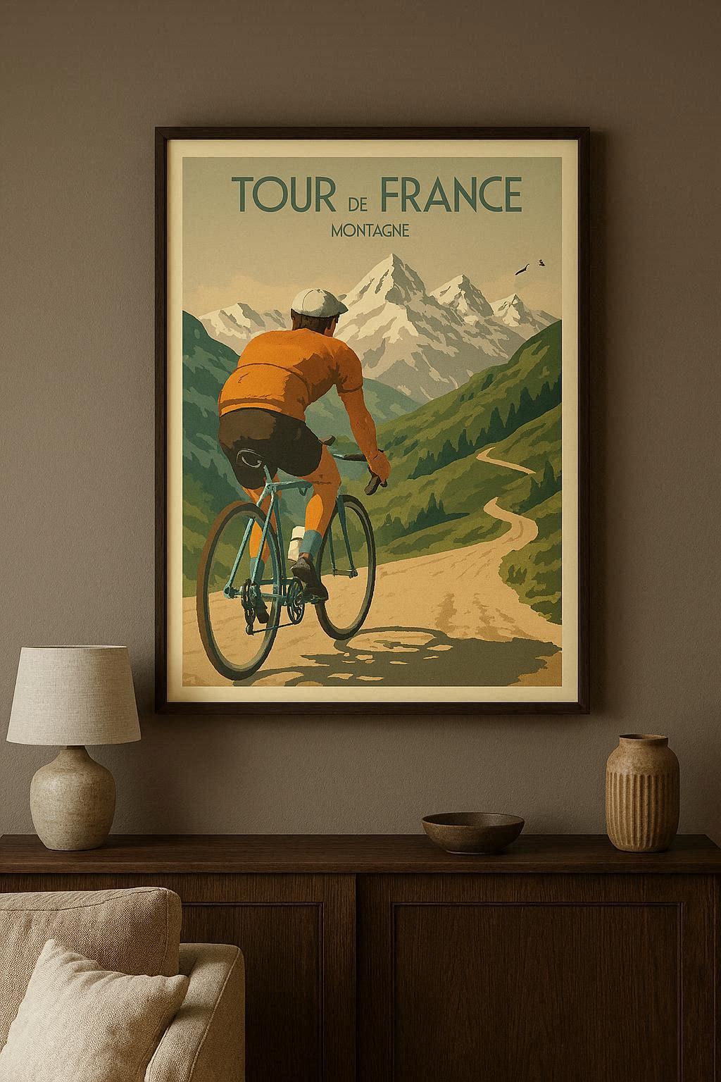 Affiche Tour de France – Montagne