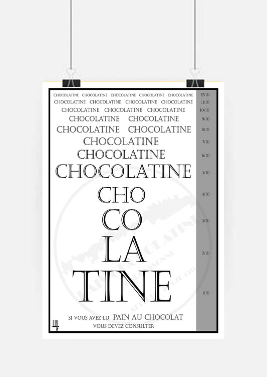 “Chocolatine Eye Test” Poster – The Eye of the True Gourmet 🧐🍫