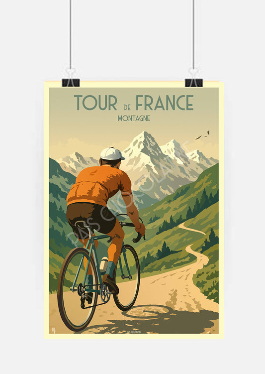 Affiche Tour de France – Montagne