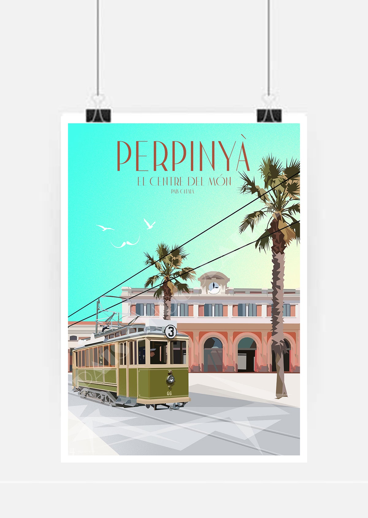 Affiche vintage Perpignan – Pays Catalan – Pais Chocolatine